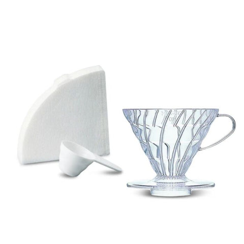 V60 Dripper, papers & scoop